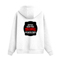 Zip Hoodie | Unisex Adult | 90% Cotton 10% Polyester DTG | Full Zip, Pouch Pocket, 400 GSM | Personalized | DTG | Bold Typography | Humor | Relationships | Everyday | Humorous