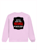 Oversized Sweatshirt | Relaxed Fit | 400 GSM Cotton Blend | DTG Ready | Pre-Shrunk | Drop Shoulder | Unisex Adult | Personalized | DTG | Bold Typography | Humor | Relationships | Everyday | Humorous - back - Light Baby Pink - mockup 2