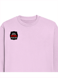 Oversized Sweatshirt | Relaxed Fit | 400 GSM Cotton Blend | DTG Ready | Pre-Shrunk | Drop Shoulder | Unisex Adult | Personalized | DTG | Bold Typography | Humor | Relationships | Everyday | Humorous - right pocket - Light Baby Pink - mockup 4