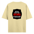 Oversized Standard T-Shirt | Relaxed Fit Unisex | 100% Super Combed Cotton DTG Print | Soft Durable Breathable | Adult | Personalized | DTG | Bold Typography | Humor | Relationships | Everyday | Humorous - back - Beige - mockup 2