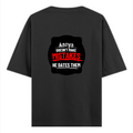 Oversized Standard T-Shirt | Relaxed Fit Unisex | 100% Super Combed Cotton DTG Print | Soft Durable Breathable | Adult | Personalized | DTG | Bold Typography | Humor | Relationships | Everyday | Humorous - back - Black - mockup 2