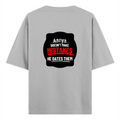 Oversized Standard T-Shirt | Relaxed Fit Unisex | 100% Super Combed Cotton DTG Print | Soft Durable Breathable | Adult | Personalized | DTG | Bold Typography | Humor | Relationships | Everyday | Humorous - back - Grey Melange - mockup 2