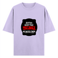 Oversized Classic T-Shirt | Unisex Oversized Fit | 100% Super-Combed Cotton, 240 GSM | Pre-Shrunk, Double-Stitched | Unisex | Personalized | DTG | Bold Typography | Humor | Relationships | Everyday | Humorous - front - Lavender - mockup 1