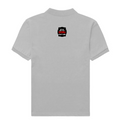 Male Polo Shirt | Regular Fit Men's | 220 GSM Bio-Washed Cotton Blend | Double Stitched, Pre-Shrunk | Men | Personalized | DTG | Bold Typography | Humor | Relationships | Everyday | Humorous - back - Grey Melange - mockup 1