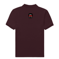 Male Polo Shirt | Regular Fit Men's | 220 GSM Bio-Washed Cotton Blend | Double Stitched, Pre-Shrunk | Men | Personalized | DTG | Bold Typography | Humor | Relationships | Everyday | Humorous - back - Maroon - mockup 1
