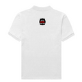 Male Polo Shirt | Regular Fit Men's | 220 GSM Bio-Washed Cotton Blend | Double Stitched, Pre-Shrunk | Men | Personalized | DTG | Bold Typography | Humor | Relationships | Everyday | Humorous - back - White - mockup 1