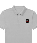 Male Polo Shirt | Regular Fit Men's | 220 GSM Bio-Washed Cotton Blend | Double Stitched, Pre-Shrunk | Men | Personalized | DTG | Bold Typography | Humor | Relationships | Everyday | Humorous - left pocket - Grey Melange - mockup 2