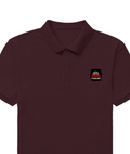 Male Polo Shirt | Regular Fit Men's | 220 GSM Bio-Washed Cotton Blend | Double Stitched, Pre-Shrunk | Men | Personalized | DTG | Bold Typography | Humor | Relationships | Everyday | Humorous - left pocket - Maroon - mockup 2