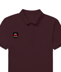 Male Polo Shirt | Regular Fit Men's | 220 GSM Bio-Washed Cotton Blend | Double Stitched, Pre-Shrunk | Men | Personalized | DTG | Bold Typography | Humor | Relationships | Everyday | Humorous - right pocket - Maroon - mockup 3