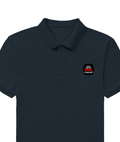Male Polo Shirt | Regular Fit | 220 GSM Bio-Washed Cotton Blend | Double Stitched, Pre-Shrunk, Colorfast | Men's | Personalized | DTG | Bold Typography | Humor | Relationships | Everyday | Humorous - left pocket - Navy Blue - mockup 2