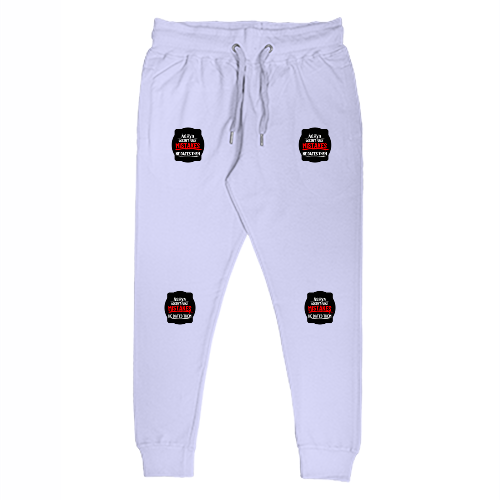 Joggers | Regular Fit Unisex | 260 GSM Fleece Fabric | DTG Ready | Pockets & Ribbed Cuffs | Personalized | DTG | Bold Typography | Humor | Relationships | Everyday | Humorous - left pocket - Lavender - mockup 1