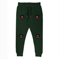 Joggers | Regular Fit Unisex | 260 GSM Fleece DTG Ready | Derby Rib Waist & Cuffs, Back & Side Pockets | Personalized | DTG | Bold Typography | Humor | Relationships | Everyday | Humorous - left pocket - Bottle Green - mockup 1