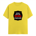Men's Classic Crew T-Shirt | Regular Fit | 180 GSM Bio-Washed Cotton | DTG Printed | Double-Stitched Seams | Personalized | DTG | Bold Typography | Humor | Relationships | Everyday | Humorous - front - New Yellow - mockup 1