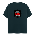 Men's Classic Crew T-Shirt | Regular Fit | 180 GSM Bio-Washed Cotton | DTG Printed | Double-Stitched Seams | Personalized | DTG | Bold Typography | Humor | Relationships | Everyday | Humorous - back - Petrol Blue - mockup 2
