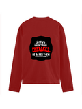 Male Full Sleeve T-Shirt | Regular Fit | 180 GSM Bio-Washed Cotton Blend | Durable Stitching | Men | Personalized | DTG | Bold Typography | Humor | Relationships | Everyday | Humorous - back - Red - mockup 2
