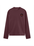 Male Full Sleeve T-Shirt | Regular Fit | 180 GSM Bio-Washed Cotton Blend | Double Stitched, Ribbed Neck | Men | Personalized | DTG | Bold Typography | Humor | Relationships | Everyday | Humorous - left pocket - Maroon - mockup 3