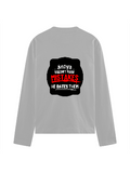 Male Full Sleeve T-Shirt | Regular Fit | 180 GSM Bio-Washed Cotton Blend | Double Stitched Seam & Ribbed Neck | Men | Personalized | DTG | Bold Typography | Humor | Relationships | Everyday | Humorous - back - Grey Melange - mockup 2