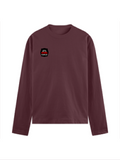 Male Full Sleeve T-Shirt | Regular Fit | 180 GSM Bio-Washed Cotton Blend | Double Stitched Seam | Men | Personalized | DTG | Bold Typography | Humor | Relationships | Everyday | Humorous - right pocket - Maroon - mockup 4