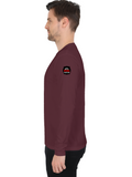 Male Full Sleeve T-Shirt | Regular Fit | 180 GSM Bio-Washed Cotton Blend | Double Stitched Seam | Men | Personalized | DTG | Bold Typography | Humor | Relationships | Everyday | Humorous - left sleeve - Maroon - mockup 5