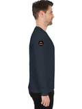 Male Full Sleeve T-Shirt | Regular Fit | 180 GSM Bio-Washed Cotton Blend | Double Stitched Seam | Men | Personalized | DTG | Bold Typography | Humor | Relationships | Everyday | Humorous - right sleeve - Navy Blue - mockup 6
