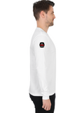 Male Full Sleeve T-Shirt | Regular Fit | 180 GSM Bio-Washed Cotton Blend | Double Stitched Seam | Men | Personalized | DTG | Bold Typography | Humor | Relationships | Everyday | Humorous - right sleeve - White - mockup 6
