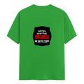 Female Classic Crew T-Shirt | Regular Fit | Women | 180 GSM Bio-Washed Cotton Blend | DTG | Pre-Shrunk | Double Stitched | Personalized | Bold Typography | Humor | Relationships | Everyday | Humorous - back - Flag Green - mockup 2