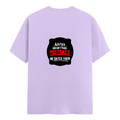 Female Classic Crew T-Shirt | Regular Fit Women's | 180 GSM Bio-Washed Cotton | Double Stitched, Pre-Shrunk | Personalized | DTG | Bold Typography | Humor | Relationships | Everyday | Humorous - back - Lavender - mockup 2