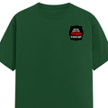Female Classic Crew T-Shirt | Regular Fit Women's | 180 GSM Bio-Washed Cotton | Double Stitched, Pre-Shrunk | Personalized | DTG | Bold Typography | Humor | Relationships | Everyday | Humorous - left pocket - Bottle Green - mockup 3