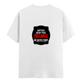 Female Classic Crew T-Shirt | Women's Regular Fit | 180 GSM Bio-Washed Cotton Blend | Double Stitched Seam | Folded Neck | Women | Personalized | DTG | Bold Typography | Humor | Relationships | Everyday | Humorous - back - White - mockup 2