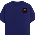 Female Classic Crew T-Shirt | Women's Regular Fit | 180 GSM Bio-Washed Cotton Blend | Double Stitched Seam | Folded Neck | Women | Personalized | DTG | Bold Typography | Humor | Relationships | Everyday | Humorous - left pocket - Royal Blue - mockup 3