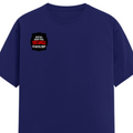 Female Classic Crew T-Shirt | Women's Regular Fit | 180 GSM Bio-Washed Cotton Blend | Double Stitched Seam | Folded Neck | Women | Personalized | DTG | Bold Typography | Humor | Relationships | Everyday | Humorous - right pocket - Royal Blue - mockup 4