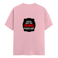 Women's Classic Crew T-Shirt | Regular Fit | 180 GSM Bio-Washed Cotton | DTG Print | Double Stitched | Pre-Shrunk | Personalized | DTG | Bold Typography | Humor | Relationships | Everyday | Humorous - back - Light Baby Pink - mockup 2