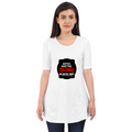 Female Maternity Dress | Regular Fit Women's | 180 GSM Bio-Washed Fabric | Double Stitched & Folded Neck | Personalized | DTG | Bold Typography | Humor | Relationships | Everyday | Humorous - front - White - mockup 1