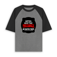 Unisex Oversized Raglan T-Shirt | 180 GSM Bio-Washed Cotton | DTF Print Ready | Relaxed Fit | Adults | Personalized | DTF | Bold Typography | Humor | Relationships | Everyday | Humorous