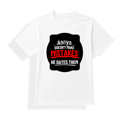 Unisex Dry Fit T-Shirt | Regular Fit Activewear | Micro Polyester Sublimation Ready | Quick-Dry Wrinkle Resistant | Personalized | Sublimation | Bold Typography | Humor | Relationships | Everyday | Humorous - front - mockup 1