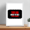 Framed Poster | Multiple Sizes & Frame Colors | 300 GSM Art Paper, Laminated | Fade-Proof Digital Print, Mounting Kit Included | Unisex | Personalized | Wall Art | Design - front_12x16In - 12x16In - mockup 6