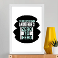 Framed Poster | Multiple Sizes & Frame Colors | 300 GSM Art Paper, Laminated | Fade-Proof Digital Print, Mounting Kit Included | Unisex | Personalized | Grunge | Success | Everyday | Empowering - front_A3 Frame Poster - A3 Frame Poster - mockup 12