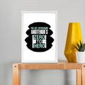 Framed Poster | Multiple Sizes & Frame Colors | 300 GSM Art Paper, Laminated | Fade-Proof Digital Print, Mounting Kit Included | Unisex | Personalized | Grunge | Success | Everyday | Empowering - front_A4 Frame Poster - A4 Frame Poster - mockup 13