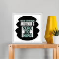 Framed Poster | Multiple Sizes & Frame Colors | 300 GSM Art Paper, Laminated | Fade-Proof Digital Print, Mounting Kit Included | Unisex | Personalized | Grunge | Success | Everyday | Empowering - front_10x10In - 10x10In - mockup 3