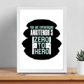 Framed Poster | Multiple Sizes & Frame Colors | 300 GSM Art Paper, Laminated | Fade-Proof Digital Print, Mounting Kit Included | Unisex | Personalized | Grunge | Success | Everyday | Empowering - front_12x16In - 12x16In - mockup 6