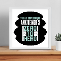 Framed Poster | Multiple Sizes & Frame Colors | 300 GSM Art Paper, Laminated | Fade-Proof Digital Print, Mounting Kit Included | Unisex | Personalized | Grunge | Success | Everyday | Empowering - front_14x14In - 14x14In - mockup 9
