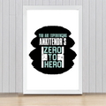 Framed Poster | Multiple Sizes & Frame Colors | 300 GSM Art Paper, Laminated | Fade-Proof Digital Print, Mounting Kit Included | Unisex | Personalized | Grunge | Success | Everyday | Empowering - front_16x24In - 16x24In - mockup 10