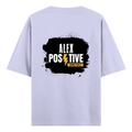 Oversized Standard T-Shirt | Unisex Relaxed Fit | 100% Super Combed Cotton DTG | Soft, Breathable & Durable | Adult | Personalized | DTG | Graphic | Positivity | Self-motivation | Everyday | Energetic | Positive Vibes - back - Lavender - mockup 2