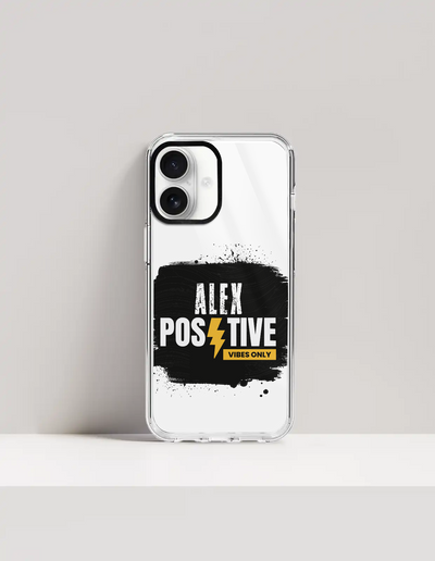 iPhone Glass Case | For iPhone Users | Tempered Glass Back & TPU Sides | Durable Protection & Fade-Proof Print | Unisex | Personalized | Graphic | Positivity | Self-motivation | Everyday | Energetic | Positive Vibes - front_16 - 16 - mockup 4