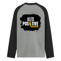 Male Raglan T-Shirt | Men's Regular Fit | 180 GSM Bio-Washed Cotton Blend | DTG Printed | Durable & Pre-Shrunk | Personalized | DTG | Graphic | Positivity | Self-motivation | Everyday | Energetic | Positive Vibes - back - mockup 2