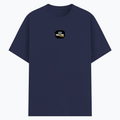 Basic T-Shirt | Unisex Fit XS-2XL | Poly-Cotton Blend Soft Finish | Durable Stitching, Lycra Rib Neck | Adults | Personalized | Graphic | Positivity | Self-motivation | Everyday | Energetic | Positive Vibes - front - Navy Blue - mockup 1