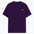 Basic T-Shirt | Unisex XS-2XL | Soft Poly-Cotton Blend | Durable Stitching | Everyday Wear | Personalized | Graphic | Positivity | Self-motivation | Everyday | Energetic | Positive Vibes - left pocket - Purple - mockup 3