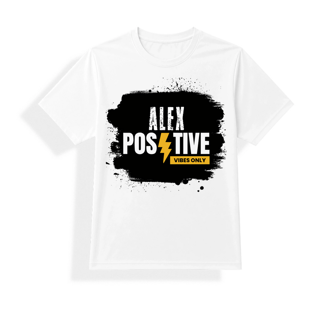 Unisex Dry Fit T-Shirt | Regular Fit Activewear | Micro Polyester Sublimation Ready | Quick-Dry Wrinkle Resistant | Personalized | Sublimation | Graphic | Positivity | Self-motivation | Everyday | Energetic | Positive Vibes - front - mockup 1