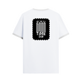 Ringer T-shirt | Unisex Regular Fit | 100% Cotton DTF/DTG | Contrast Rib Neck Bio Washed Pre-Shrunk | Adults | Personalized | DTF | Typographic | Friendship | Everyday | Joyful | Cherished Company - back - White Black - mockup 2