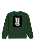 Oversized Sweatshirt | Roomy Relaxed Fit | 400 GSM Cotton Blend | Pre-Shrunk Drop Shoulder | Unisex Adult | Personalized | DTG | Typographic | Friendship | Everyday | Joyful | Cherished Company - back - Bottle Green - mockup 2